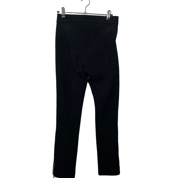 La Ligne Moto Pants Women’s Size Small Black Cropped Skinny Zip Hem Pull On - Picture 6 of 14